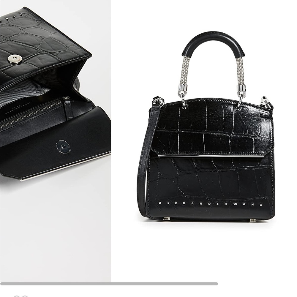 Alexander Wang Dime Mini Flap Satchel (no crossbody strap attached)
